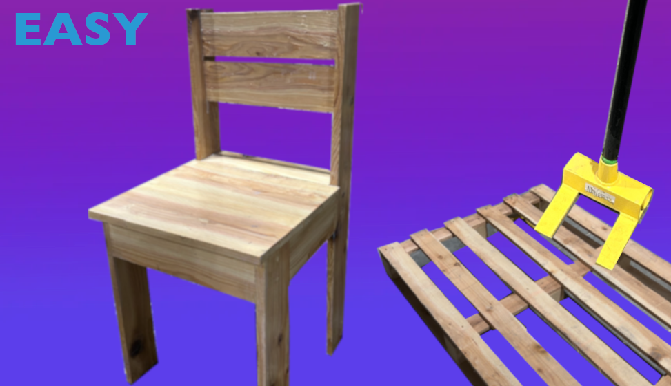Kid’s chair made from one free pallet